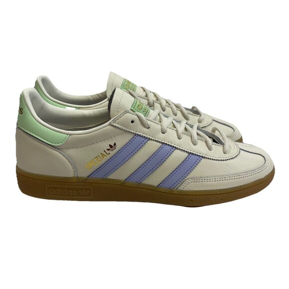 Adidas Handball Spezial Men's 8.5 IH2460 Off White Violet Purple Gum IH2460 NEW - Picture 1 of 12